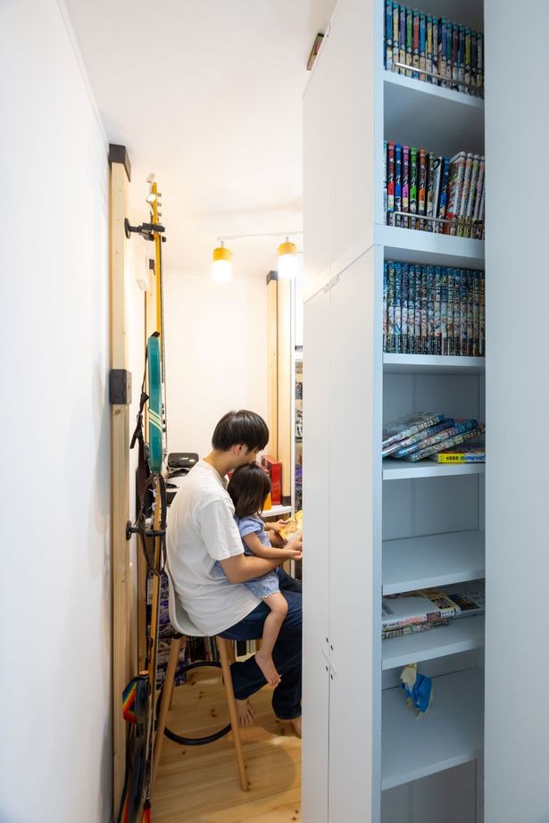 アサヒ開発 【草津市｜子育て｜間取り図あり】回遊動線でぐるぐるつながる、暮らしやすく、楽しい間取りの建築実例画像8