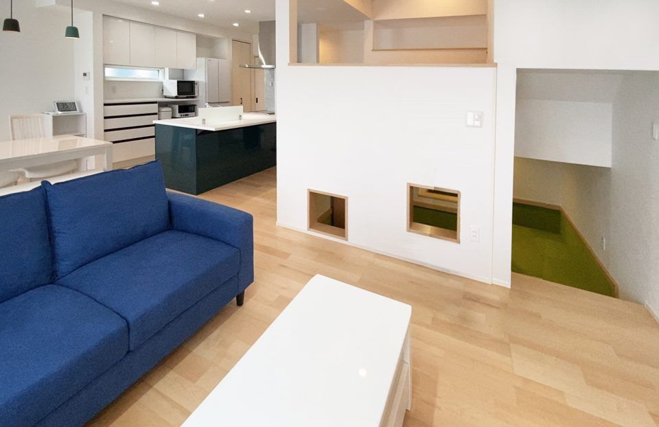 ササキハウス 【東根市/４LDK/40坪】フレキシブルに使えるスキップフロア・半地下のある家の建築実例画像4