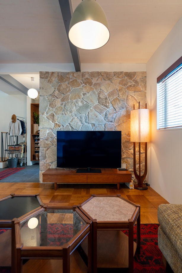 ナカミチホーム 【3000万円台/兵庫県/間取り図有/40坪台】L字キッチンで家事ラク仕様。アメリカンアイクラーホームの家の建築実例画像2