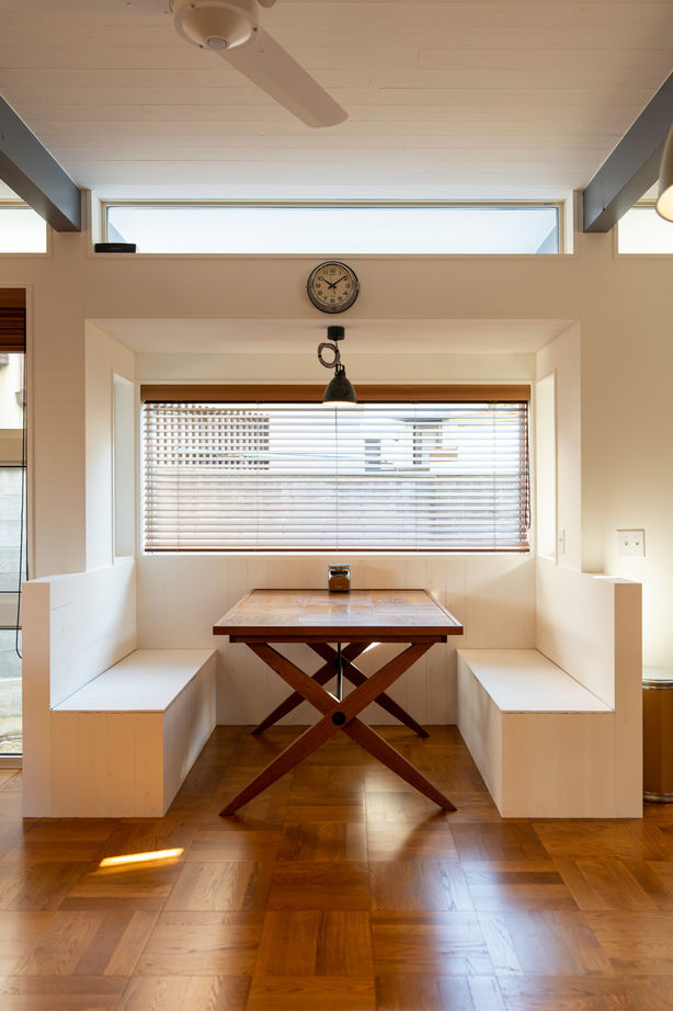 ナカミチホーム 【3000万円台/兵庫県/間取り図有/40坪台】L字キッチンで家事ラク仕様。アメリカンアイクラーホームの家の建築実例画像3