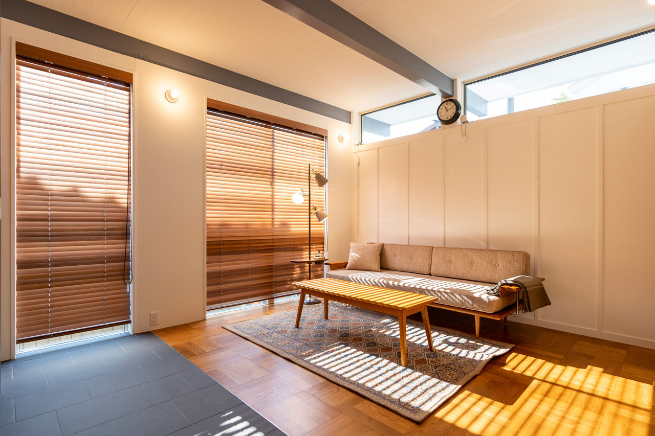 ナカミチホーム 【3000万円台/兵庫県/間取り図有/40坪台】L字キッチンで家事ラク仕様。アメリカンアイクラーホームの家の建築実例画像6