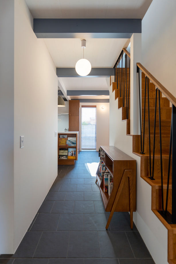 ナカミチホーム 【3000万円台/兵庫県/間取り図有/40坪台】L字キッチンで家事ラク仕様。アメリカンアイクラーホームの家の建築実例画像7