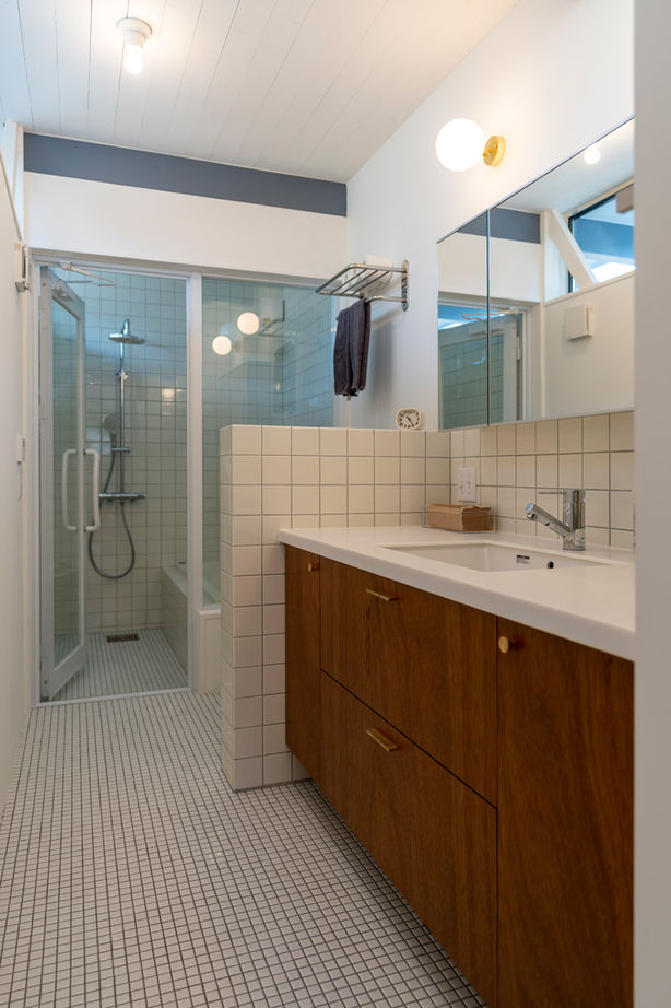 ナカミチホーム 【3000万円台/兵庫県/間取り図有/40坪台】L字キッチンで家事ラク仕様。アメリカンアイクラーホームの家の建築実例画像9