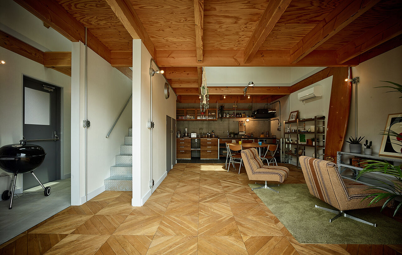 ナカミチホーム 【3000万円台/間取り図有/29坪】まるでログハウス。木のぬくもりに包まれた落ち着きのあるブリキの家の建築実例画像2