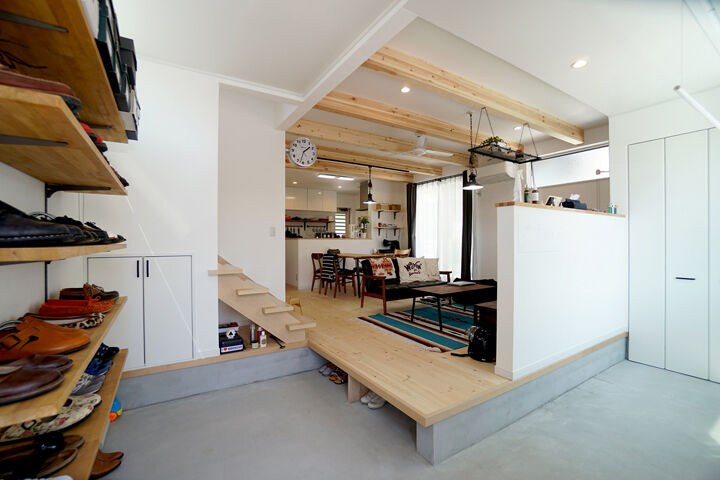 ナカミチホーム まるでセレクトショップのような、魅せる収納と屋上のある住まいの建築実例画像4