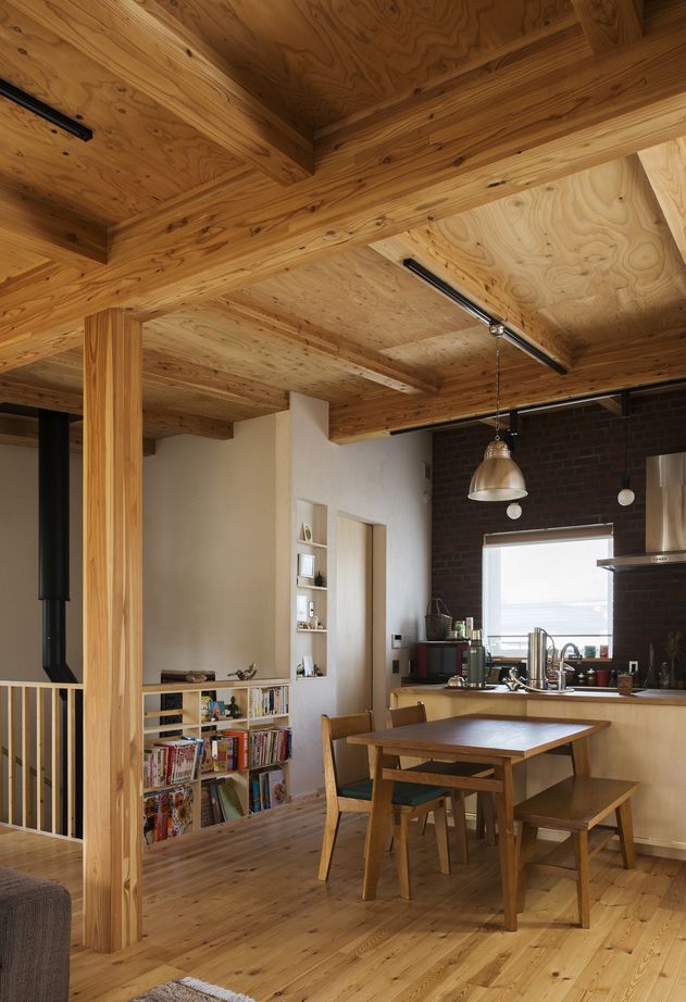 大元工務店 <札幌市/無垢材/2階リビング/薪ストーブ>建ててるときも建てた後もずっと永く愛着が持てる家の建築実例画像3