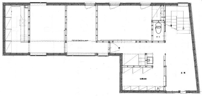 大元工務店 <札幌市/子ども3人/カーポート>夫婦の理想を叶え、旗竿地でも広がりを感じ、くつろげる空間に。の間取り図（3LDK）1階