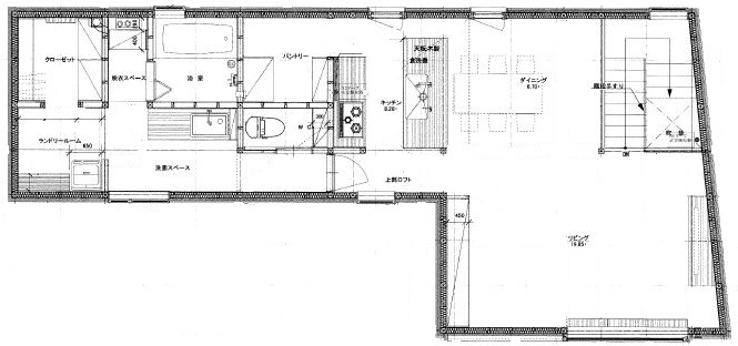 大元工務店 <札幌市/子ども3人/カーポート>夫婦の理想を叶え、旗竿地でも広がりを感じ、くつろげる空間に。の間取り図（3LDK）2階