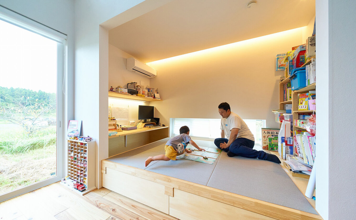 スタジオCoCo-Li 一級建築士事務所 【3000万円台/31坪/子育て】アスレチックネットや吊り輪、うんていも。子ども目線のアイデアあふれる家の建築実例画像4