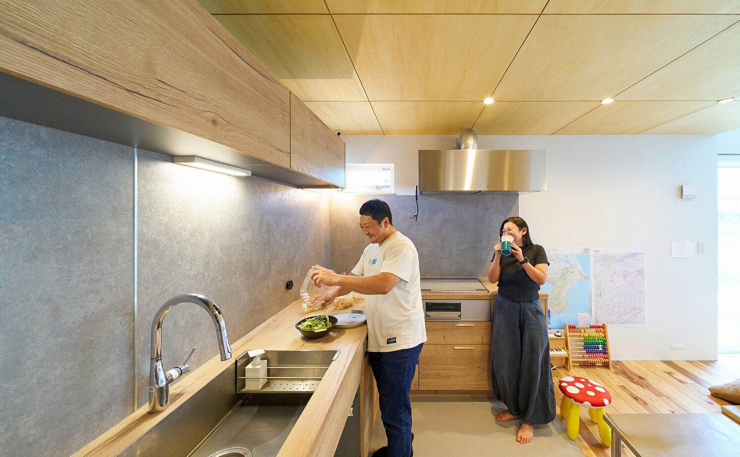 スタジオCoCo-Li 一級建築士事務所 【3000万円台/31坪/子育て】アスレチックネットや吊り輪、うんていも。子ども目線のアイデアあふれる家の建築実例画像7