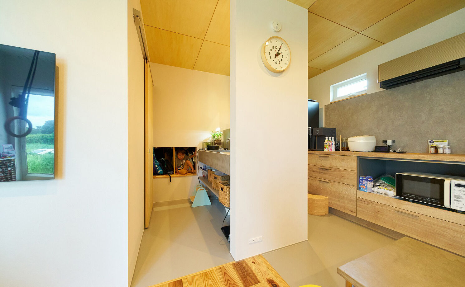 スタジオCoCo-Li 一級建築士事務所 【3000万円台/31坪/子育て】アスレチックネットや吊り輪、うんていも。子ども目線のアイデアあふれる家の建築実例画像9