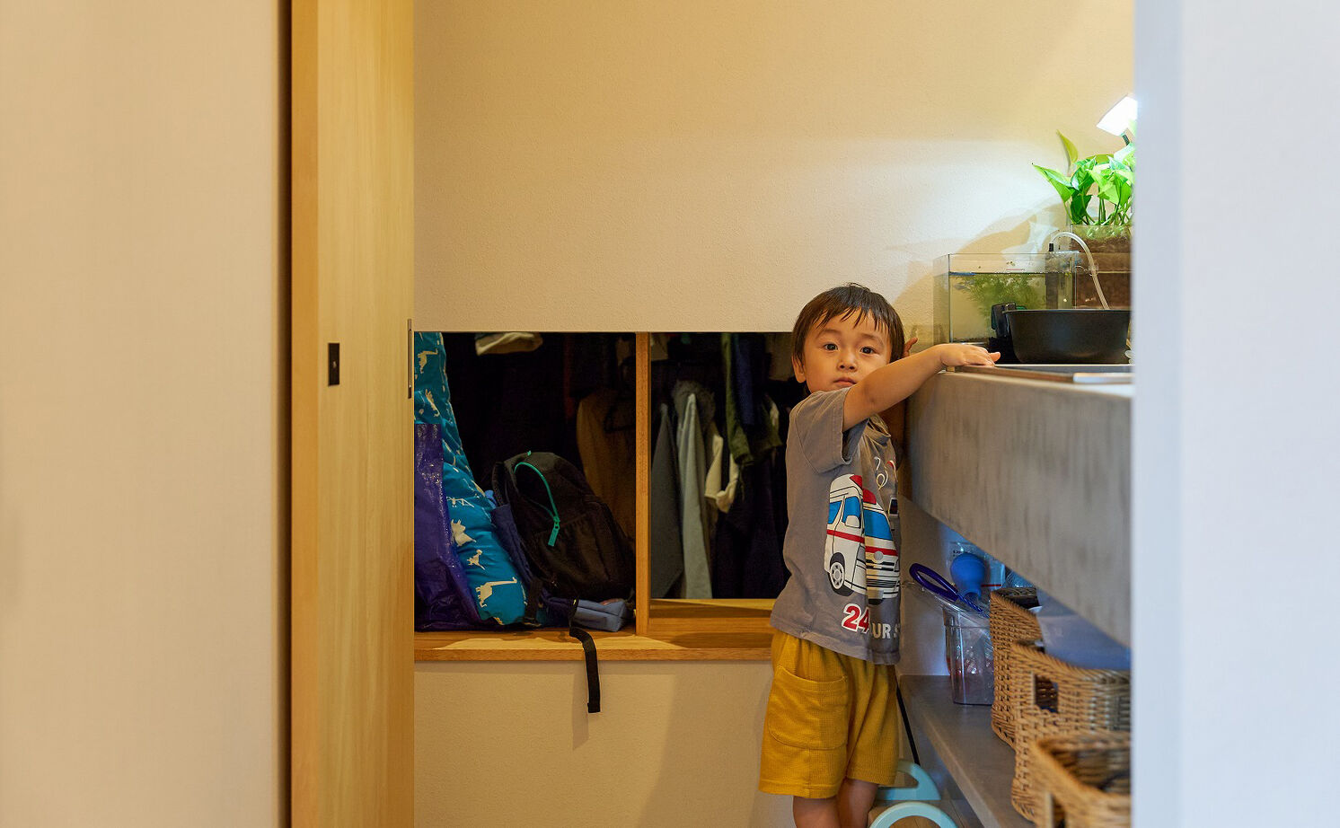 スタジオCoCo-Li 一級建築士事務所 【3000万円台/31坪/子育て】アスレチックネットや吊り輪、うんていも。子ども目線のアイデアあふれる家の建築実例画像11