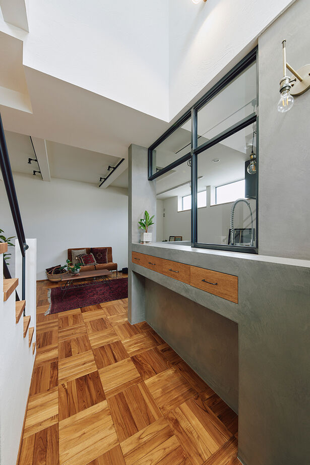 ATELIER YI:HAUS (アトリエイハウズ ） 【狭小地・パーケット・1階で完結】セカンドリビングのある家。メリハリをつけたプランで子育てを楽しむの建築実例画像7