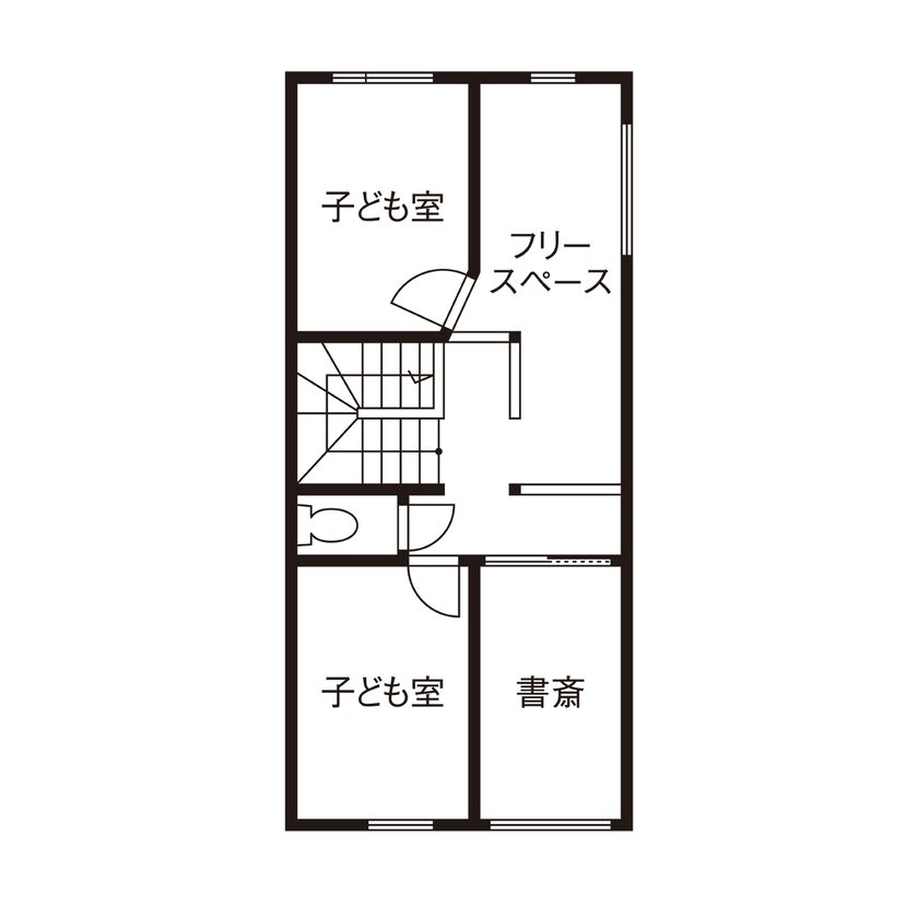 ATELIER YI:HAUS (アトリエイハウズ ） 【狭小地／3階建て／2階LDK】難条件を見事に克服。「好き」を詰め込み、家事ラクや楽しい子育ても叶えたの間取り図（3LDK+仕事場）3階