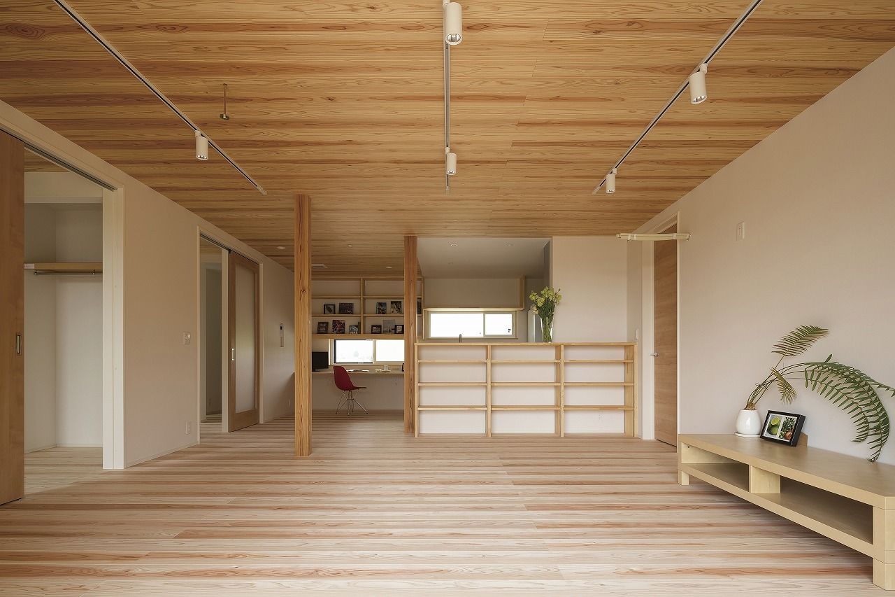 フジコーポレーション 【間取り図あり/3LDK】全居室がウッドデッキにつながる自然素材の平屋の建築実例画像6