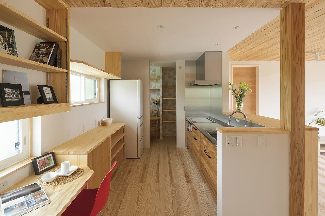 フジコーポレーション 【間取り図あり/3LDK】全居室がウッドデッキにつながる自然素材の平屋の建築実例画像7