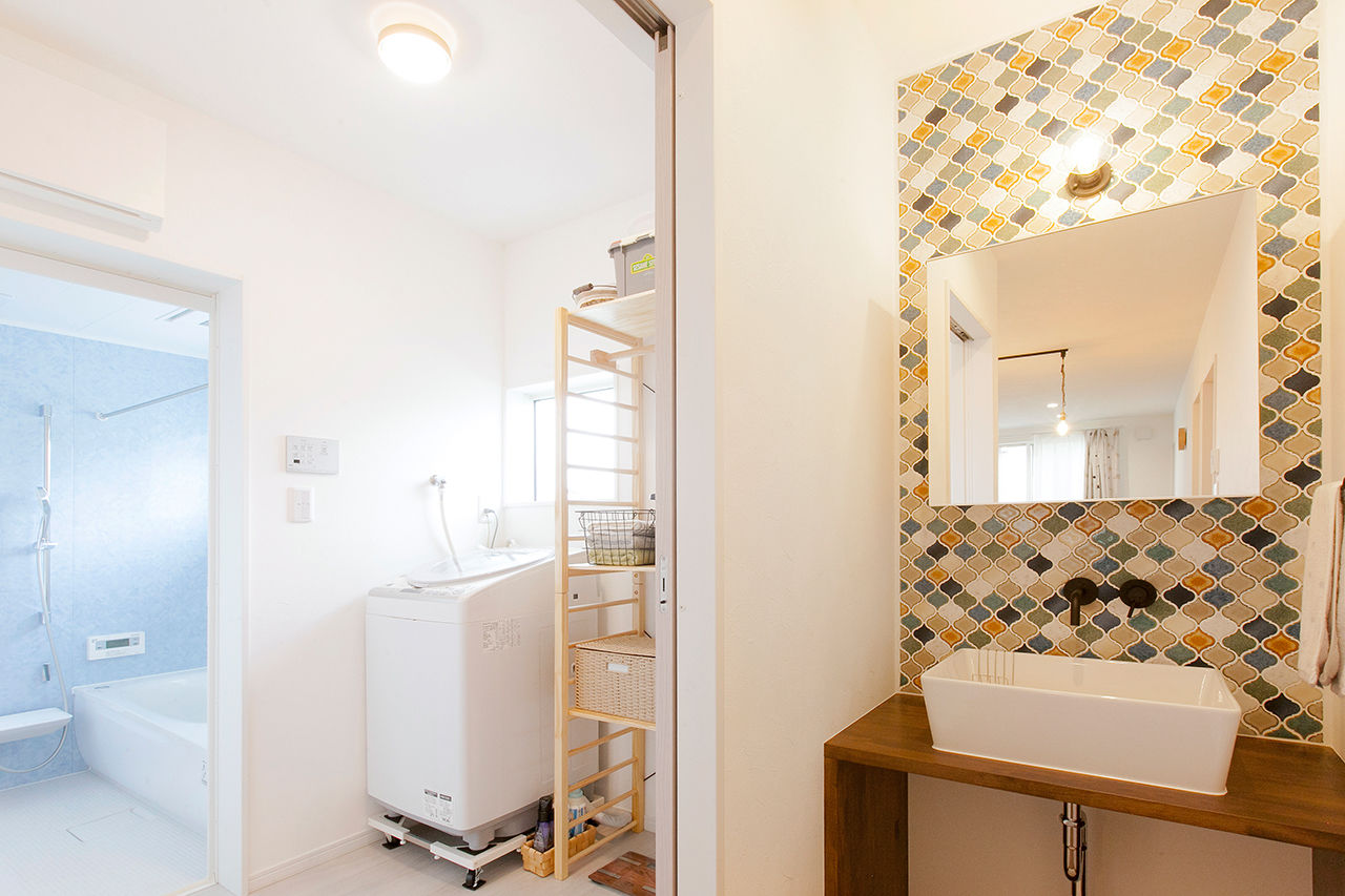 Lib Work 【1000万円台後半／平屋/子ども2人】デザインウォールや照明など、すべてに『好き』を盛り込んだ可愛い平屋の建築実例画像7