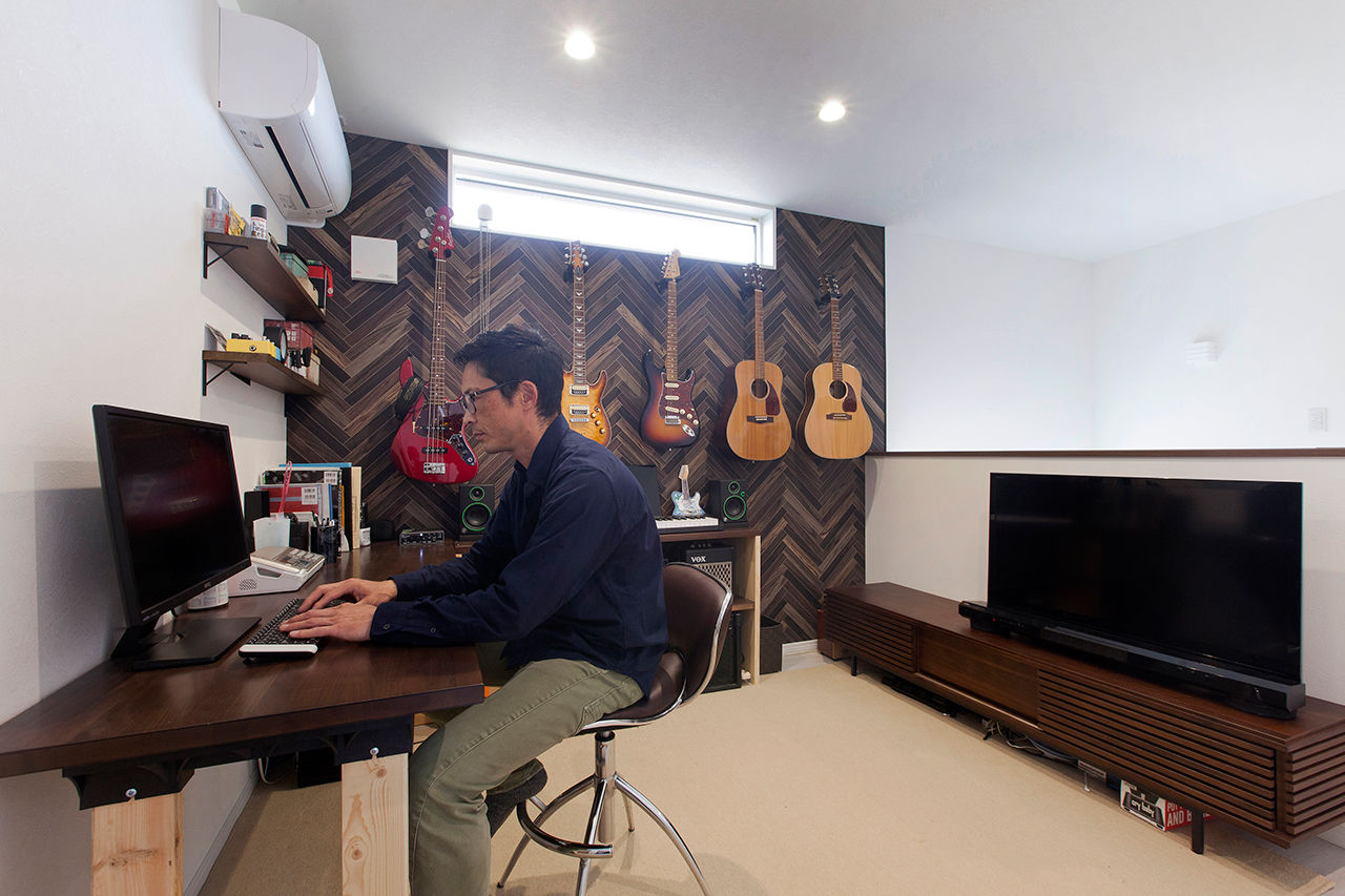 Lib Work 【2000万円台後半/カリフォルニアスタイル/子ども2人/熊本】極力壁をなくした開放感あるリビングのある家の建築実例画像5