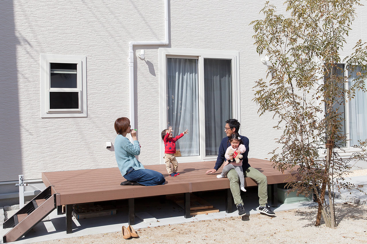 Lib Work 【2000万円台後半/カリフォルニアスタイル/子ども2人/熊本】極力壁をなくした開放感あるリビングのある家の建築実例画像7