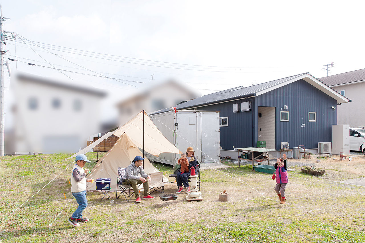 Lib Work 【2000万円台前半／平屋/子ども３人/4LDK】極力廊下をなくした開放感ある平屋。子どもが遊べる黒板のある家の建築実例画像4