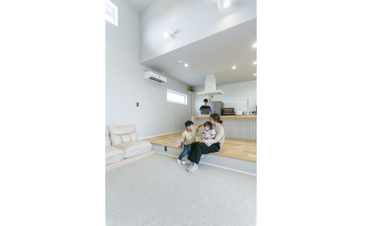 Lib Work 【平屋・3LDK・間取り図・オリジナルキッチン】家事がラクな動線を実現。やわらかなカフェ風の平屋の建築実例画像12