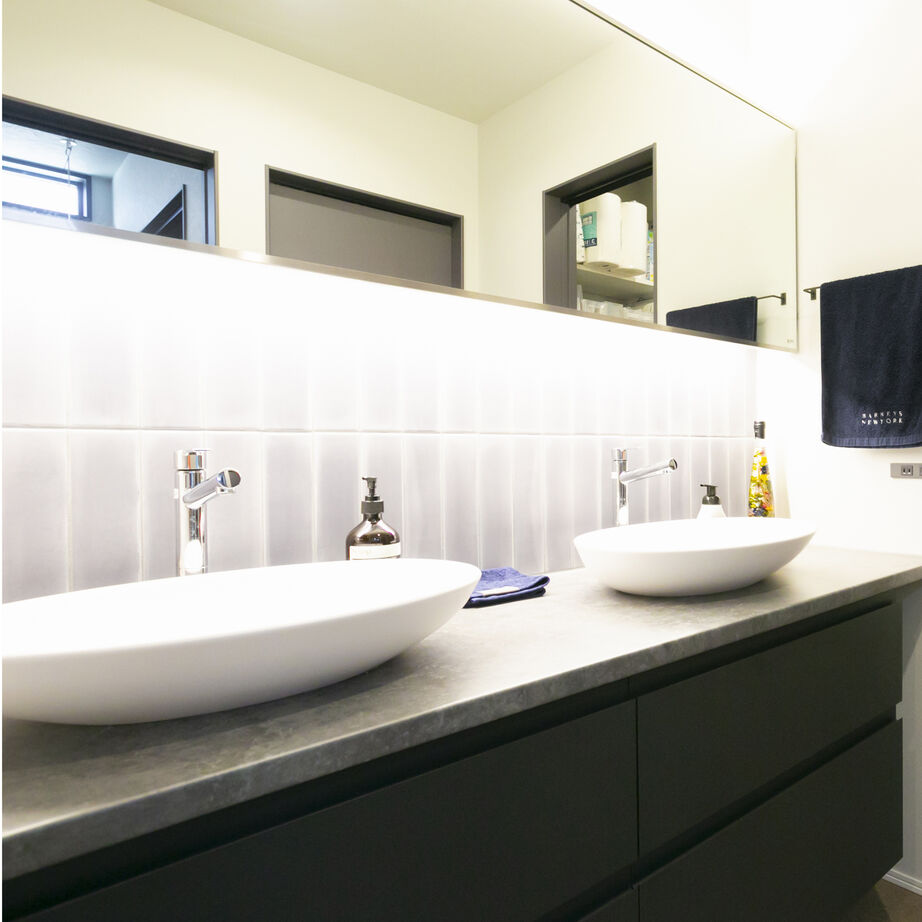 Lib Work 【2000万円台/30坪台/4LDK/間取り図あり】洗練されたデザイン、かつ家事がラクな「ホテルライクな家」の建築実例画像4