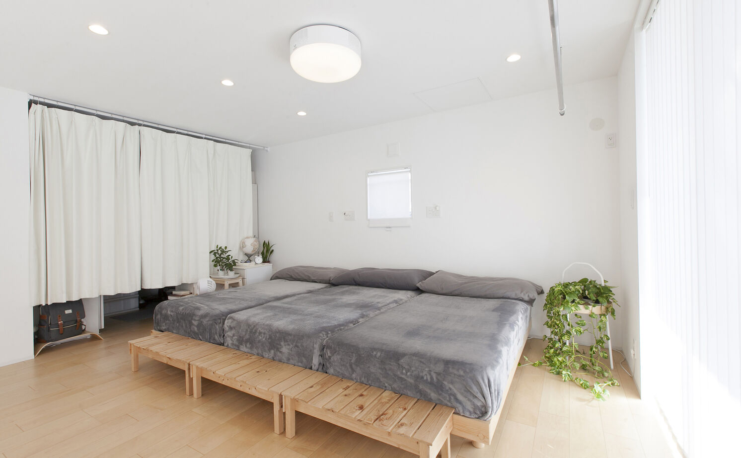 Lib Work 【無印良品の家／吹抜け】大きな窓から光と風が通る、一つの大空間。ライフスタイルに合わせて変えられる家の建築実例画像5