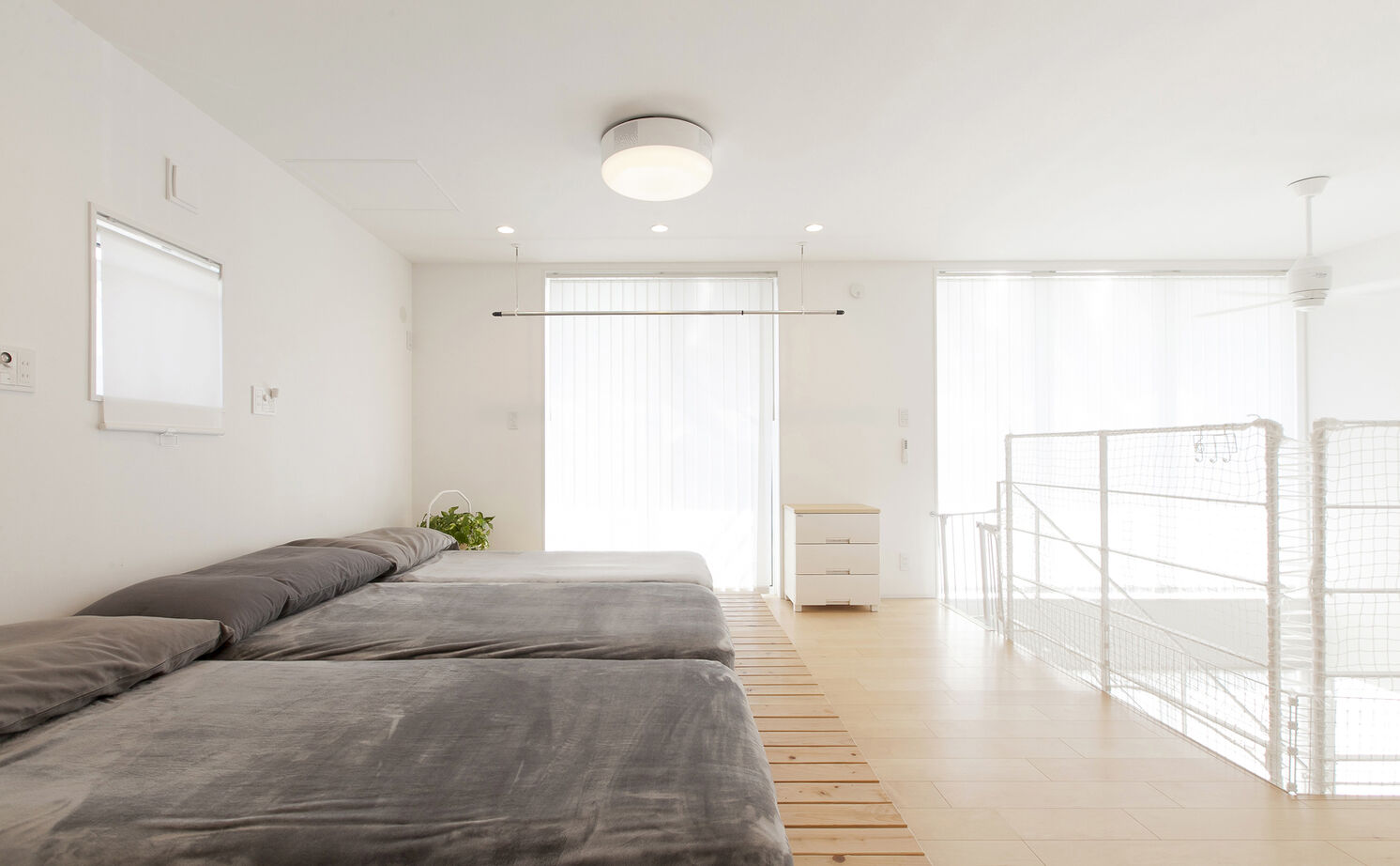 Lib Work 【無印良品の家／吹抜け】大きな窓から光と風が通る、一つの大空間。ライフスタイルに合わせて変えられる家の建築実例画像6