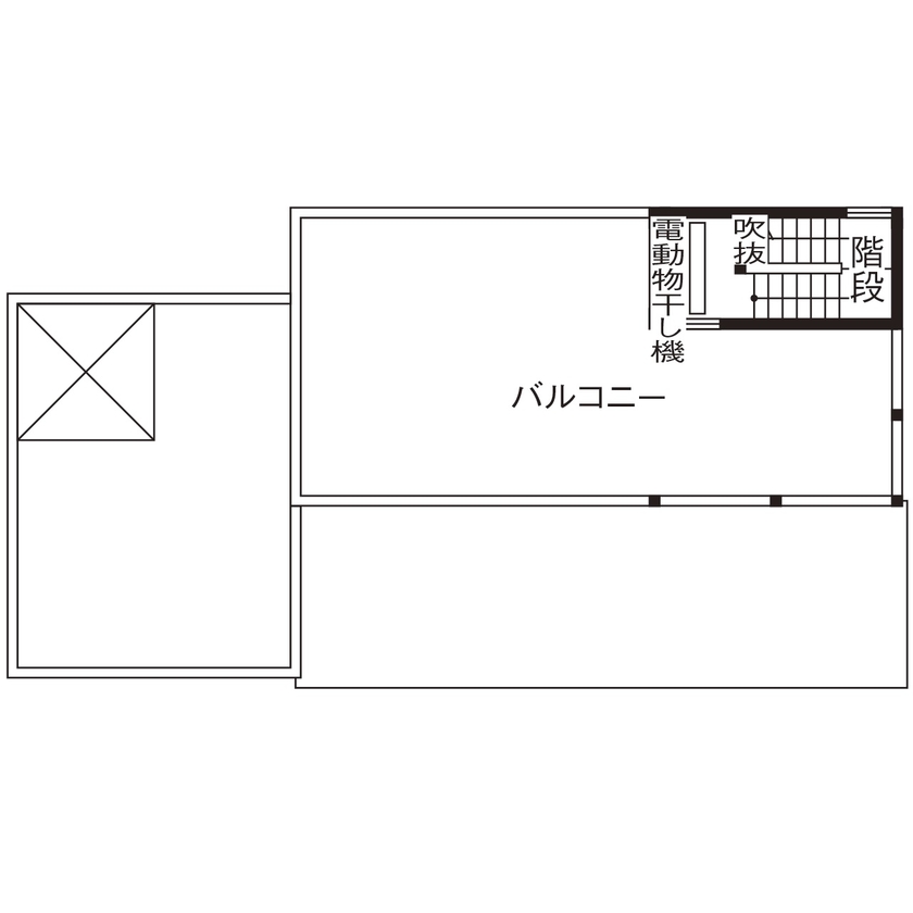 アイディホーム 【ビルトインガレージ・屋上・インナーバルコニー・2階LDK】ゲストを招くラグジュアリー空間の間取り図（3LDK＋屋上＋ガレージ）屋上