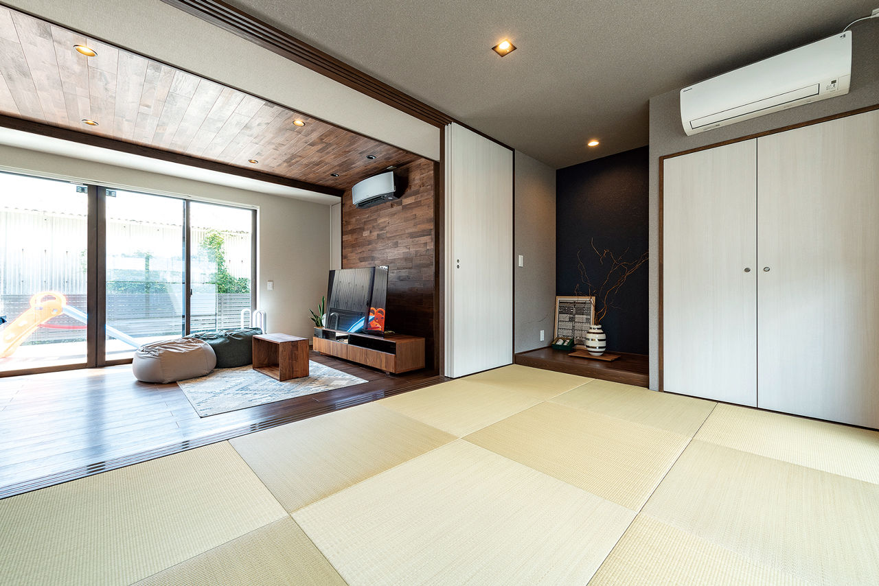 SAI建築社 【3000～3499万円/夫婦+子供3人/55坪】憧れのインナーガレージを実現。リゾート感あふれる上質な空間の建築実例画像3