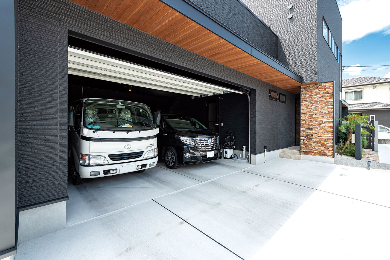 SAI建築社 【3000～3499万円/夫婦+子供3人/55坪】憧れのインナーガレージを実現。リゾート感あふれる上質な空間の建築実例画像8