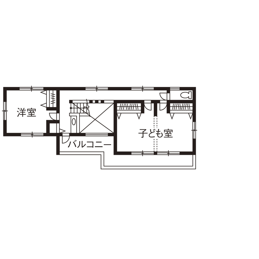 ネクストイノベーション 【愛知県/2600万円台/40坪台/吹抜けLDK/長期優良住宅/間取り有】夏はウッドデッキがオシャレなビアガーデンの間取り図（4LDK）２階
