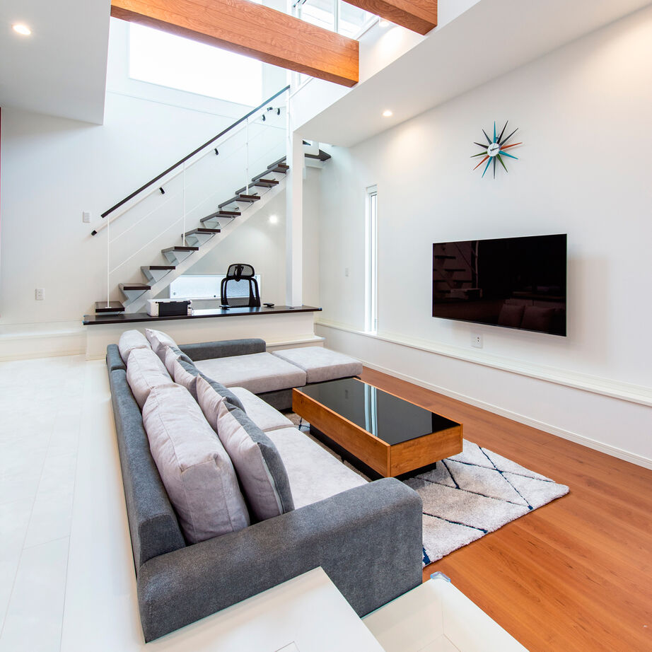 ネクストイノベーション 【2000万円台/40坪台/ダウンリビング/細長い家の上手な間取り】屋上で 青空を独占！吹抜けで開放感抜群の家の建築実例画像2