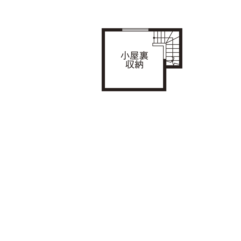 ネクストイノベーション 【2000万円台/50坪台/二世帯/小屋裏収納/スキップフロア/間取り図あり】開 放感がいっぱい！収納上手な家の間取り図（5K以上）小屋裏