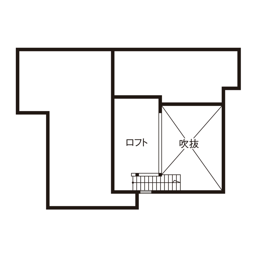 SOLE LIVING（相模原・町田・八王子） 【神奈川県｜子ども3人｜サンルーム】設計されたプランに納得。木の香り漂う自然素材の二世帯住宅の間取り図（4LDK+3LDK+S）ロフト階