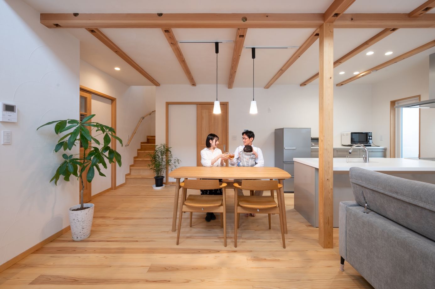 SOLE LIVING（相模原・町田・八王子） 【神奈川県｜3LDK｜自然素材】好みや生活スタイルから納得のプランを提案。子育ても安心な自然素材の家の建築実例画像2