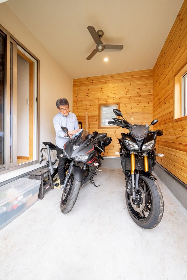 SOLE LIVING（相模原・町田・八王子） 【神奈川県｜3LDK｜バイクガレージ】趣味に寄り添ったプランと細部まで自然素材が魅力の熱効率がいい家の建築実例画像2