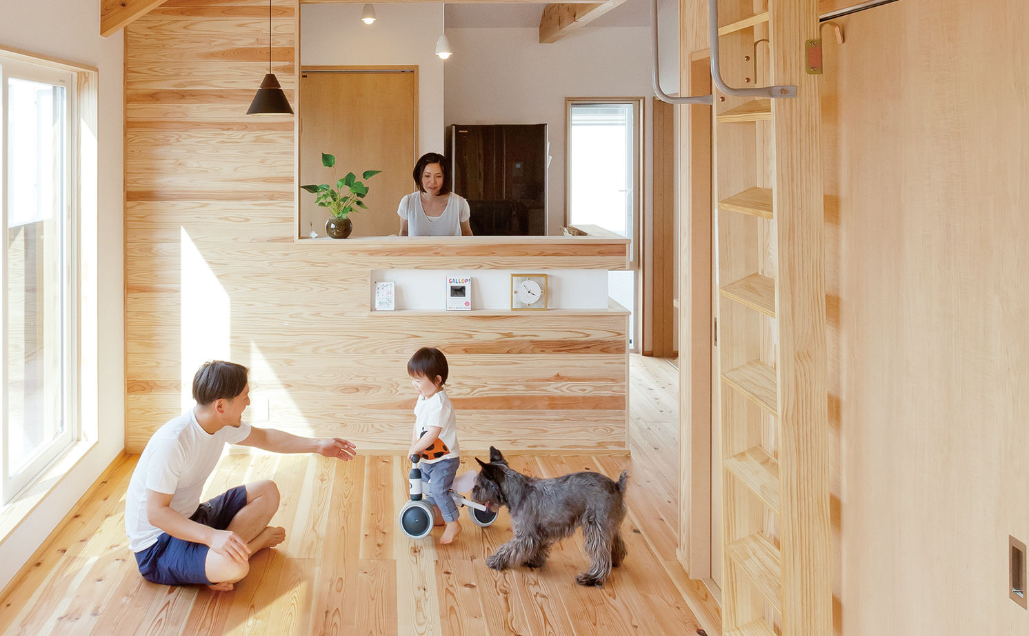 木と漆喰 十津川の家 高槻・池田住宅展示場 【1000万円台／間取り有り／東大阪市】広い縁側や土間のある「木と漆喰」の家。家族が集う広々空間の家の建築実例画像7