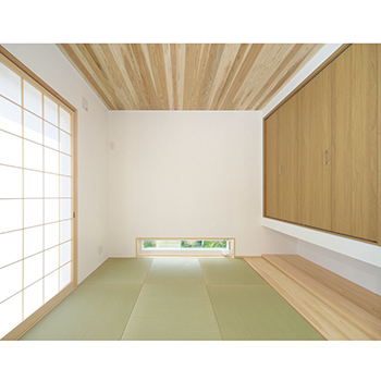 木と漆喰 十津川の家 高槻・池田住宅展示場 【2000万円台/間取り有り/奈良市/国産材100％/漆喰】十津川村産直の木で希望を叶えた自然素材の家の建築実例画像6