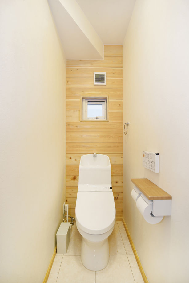 木と漆喰 十津川の家 高槻・池田住宅展示場 【1000万円台/間取り図有り/吹田市】四方を囲まれた旗竿地に光と風が舞う、木とスイス漆喰で建てた家の建築実例画像9