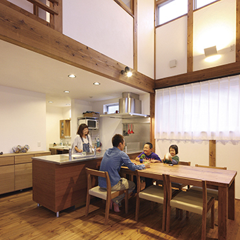 無垢Story 【カフェ風×無垢材・漆喰｜岐阜県山県市】スタイリッシュ＆ナチュラルを追求した大空間のある木の家の建築実例画像7