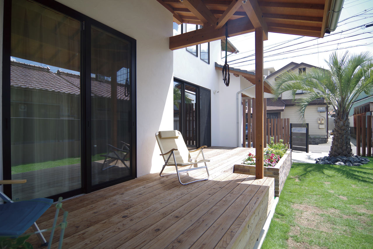 無垢Story 【自然素材×輻射式全館冷暖房】2層吹抜けの大空間がもたらす、開放感を愉しむ家｜間取り図有の建築実例画像7