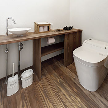 無垢Story 【2000万円台×古民家風×コの字中庭】アンティークモダンなカフェ風の家｜間取り図有の建築実例画像8