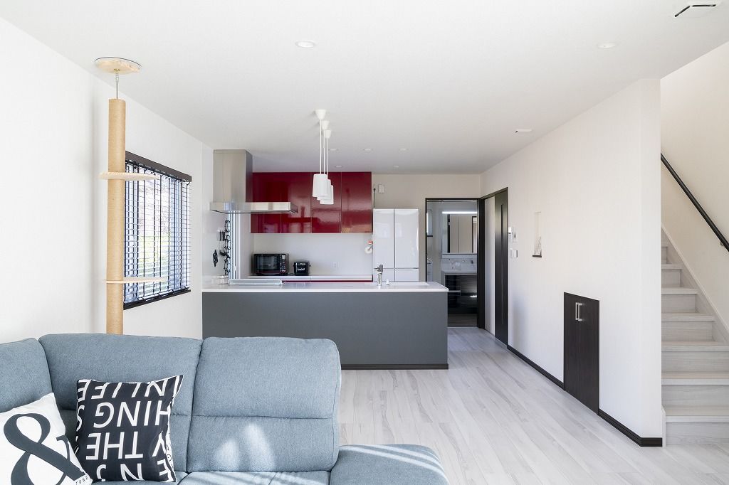 アーキテックプランニング 【2000～2500万円/４LDK間取り図有】展示場に遊びに行ったことがきっかけ、ユニバーサルデザインの住まいが実現の建築実例画像2