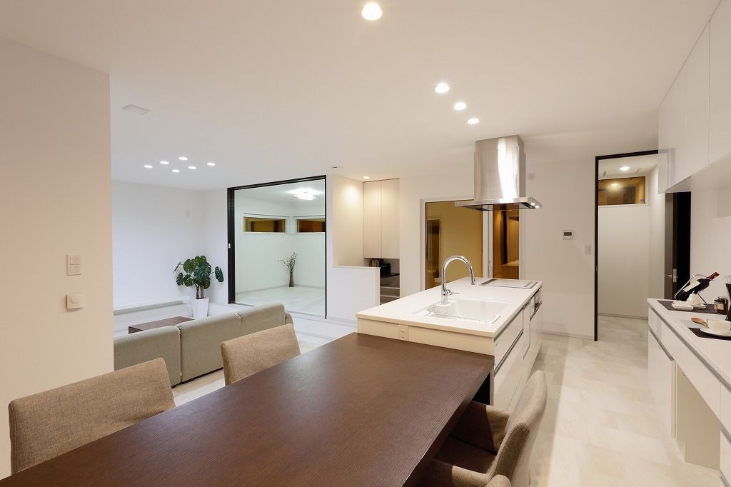 アーキテックプランニング 【平屋/2500～3000万円/間取り図有】スキップフロア採用の平屋の住宅、デザインも性能も妥協しない住まいの建築実例画像3