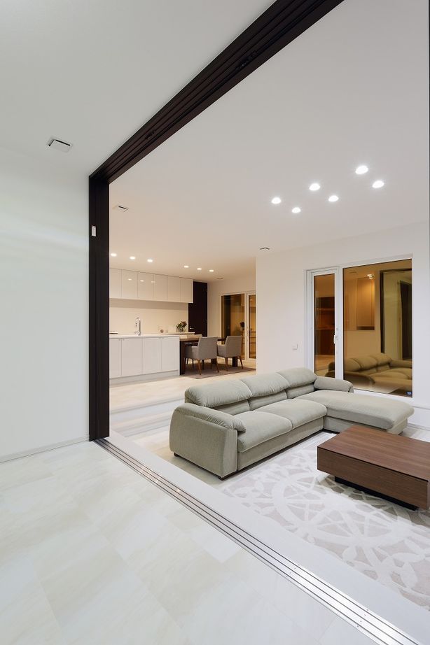 アーキテックプランニング 【平屋/2500～3000万円/間取り図有】スキップフロア採用の平屋の住宅、デザインも性能も妥協しない住まいの建築実例画像5