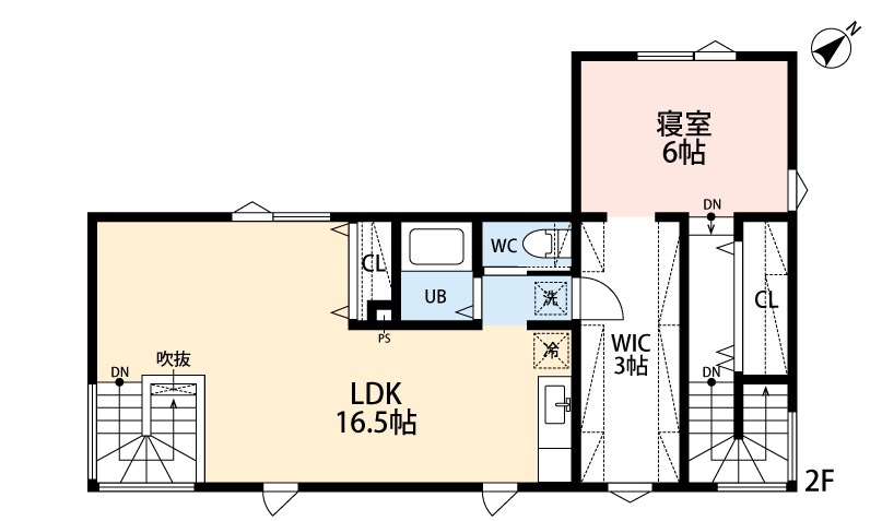 アーキテックプランニング 【3000～3500万円/間取り図有】60代での建替え、受け継いできた思いを次の世代へつなぐ住まいの間取り図（２LDK＋LDK）２階