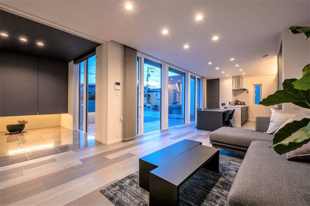 アーキテックプランニング 【2000万円台/間取り図有/ドッグラン】BBQや愛犬の遊ぶスペースとしても活躍するテラスのあるデザイン住宅の建築実例画像1