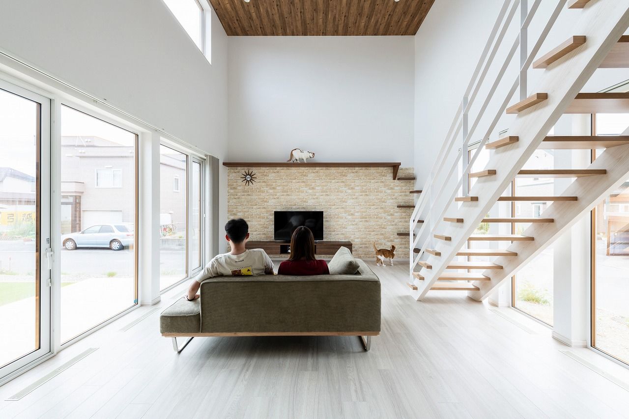 アーキテックプランニング 【2500～3000万円/間取り図有】キャットウォークなど愛猫も喜ぶスケルトン階段や吹抜けの開放感溢れる注文住宅の建築実例画像2