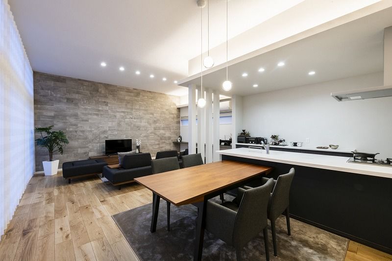 アーキテックプランニング 【ルームツアーあり/江別市/3217万円/3LDK間取図/33.07坪】ハイ天井や大きな窓で開放感を演出した平屋の建築実例画像4